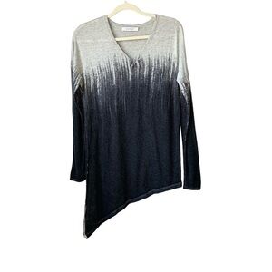 Kokun bamboo and cashmere vneck lightweight sweater. Size L‎